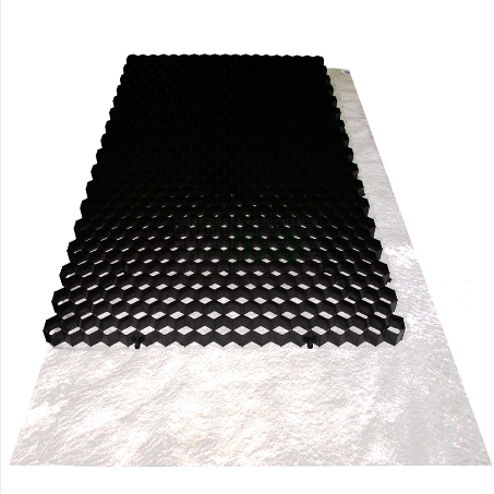 Grindplaat met onderdoek 80x120cm zwart